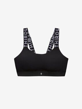 ThirdLove Kinetic Adjustable Sports Bra Size 38Fblack-logo / 38F